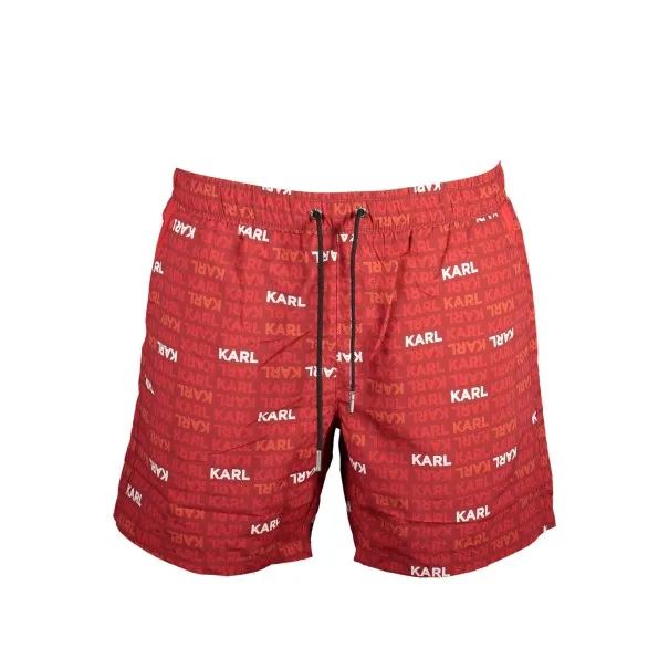 KARL LAGERFELD BEACHWEAR MAILLOT DE BAIN HOMME BAS ROUGE - KARL LAGERFELD BEACHWEAR