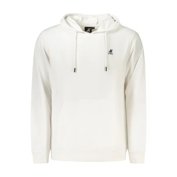 SWEAT-SHIRT BLANC À FERMETURE ÉCLAIR POUR HOMME US GRAND - U.S. GRAND