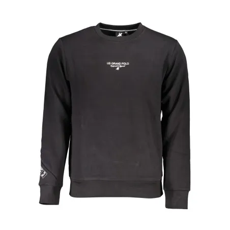 SWEAT-SHIRT NOIR À FERMETURE ÉCLAIR POUR HOMME US GRAND - U.S. GRAND