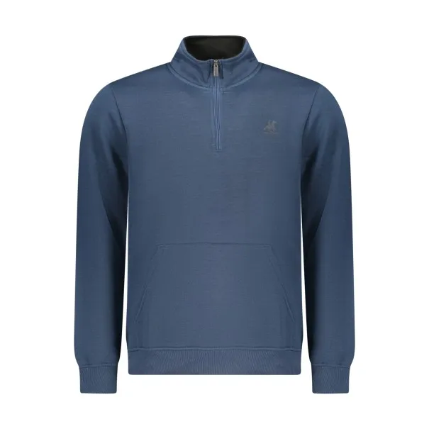SWEAT-SHIRT BLEU À FERMETURE ÉCLAIR POUR HOMME US GRAND - U.S. GRAND