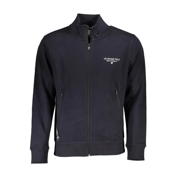 SWEAT-SHIRT BLEU À FERMETURE ÉCLAIR POUR HOMME US GRAND - U.S. GRAND