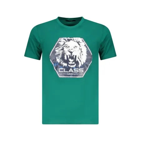 T-SHIRT À MANCHES COURTES CAVALLI CLASS HOMME VERT - CAVALLI CLASS