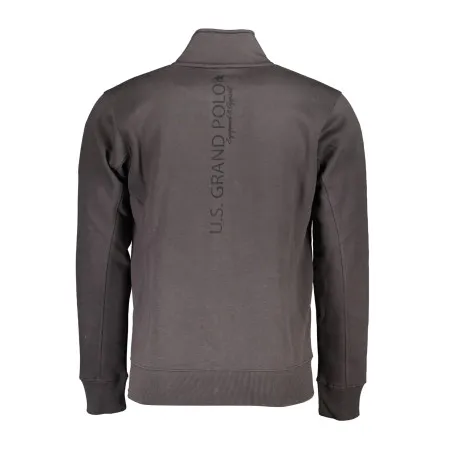 SWEAT-SHIRT GRIS À FERMETURE ÉCLAIR POUR HOMME US GRAND - U.S. GRAND
