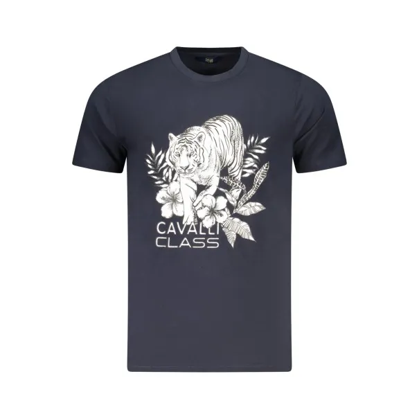 T-SHIRT À MANCHES COURTES CAVALLI CLASS HOMME BLEU - CAVALLI CLASS
