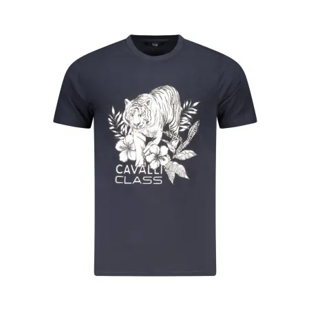T-SHIRT À MANCHES COURTES CAVALLI CLASS HOMME BLEU - CAVALLI CLASS