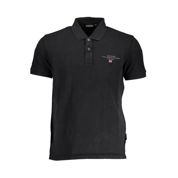 NAPAPIJRI POLO MANCHES COURTES HOMME NOIR - NAPAPIJRI