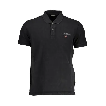 NAPAPIJRI POLO MANCHES COURTES HOMME NOIR - NAPAPIJRI