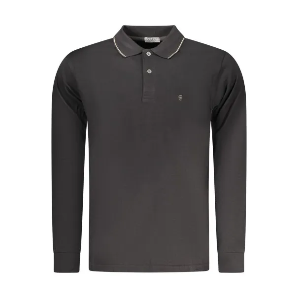 Polo à manches longues pour homme Coveri Moving, noir - COVERI MOVING