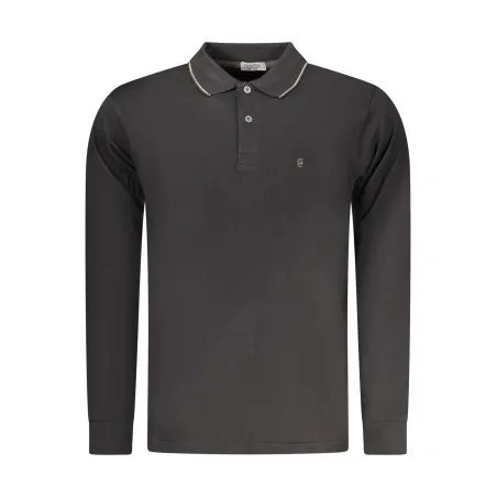 Polo à manches longues pour homme Coveri Moving, noir - COVERI MOVING
