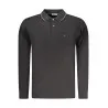 Polo à manches longues pour homme Coveri Moving, noir - COVERI MOVING
