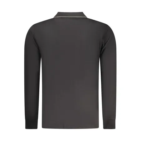 Polo à manches longues pour homme Coveri Moving, noir - COVERI MOVING