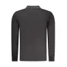 Polo à manches longues pour homme Coveri Moving, noir - COVERI MOVING