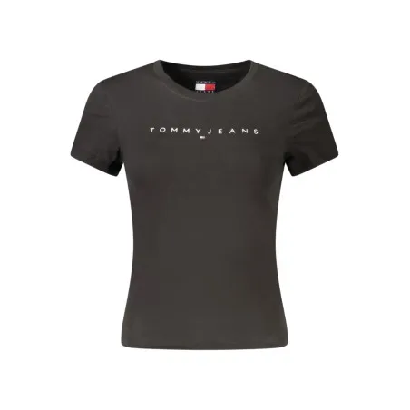 T-shirt noir à manches courtes pour femme Tommy Hilfiger - TOMMY HILFIGER