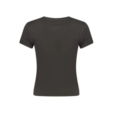 T-shirt noir à manches courtes pour femme Tommy Hilfiger - TOMMY HILFIGER
