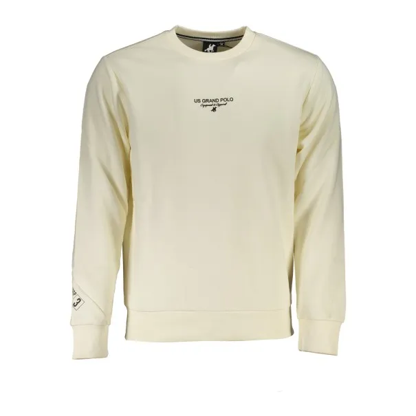 SWEAT-SHIRT BLANC À FERMETURE ÉCLAIR POUR HOMME US GRAND - U.S. GRAND