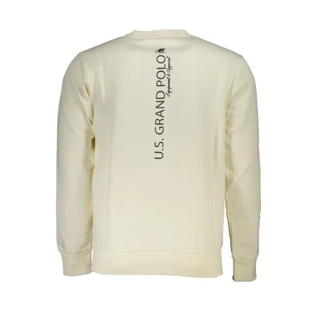 SWEAT-SHIRT BLANC À FERMETURE ÉCLAIR POUR HOMME US GRAND - U.S. GRAND