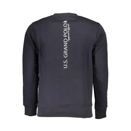 SWEAT-SHIRT BLEU À FERMETURE ÉCLAIR POUR HOMME US GRAND - U.S. GRAND