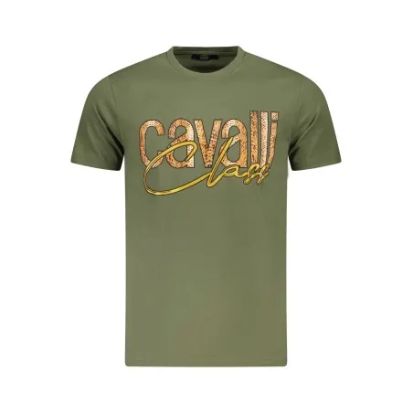 T-SHIRT À MANCHES COURTES CAVALLI CLASS HOMME VERT - CAVALLI CLASS