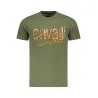 T-SHIRT À MANCHES COURTES CAVALLI CLASS HOMME VERT - CAVALLI CLASS