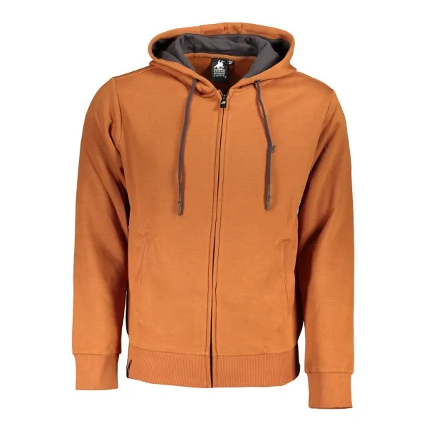 SWEAT-SHIRT FERMETURE ÉCLAIR MARRON POUR HOMME US GRAND - U.S. GRAND