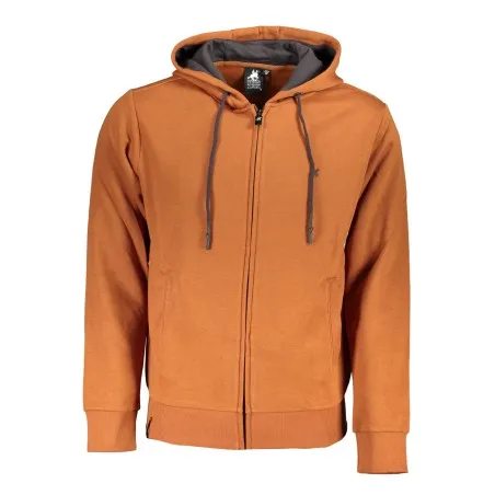SWEAT-SHIRT FERMETURE ÉCLAIR MARRON POUR HOMME US GRAND - U.S. GRAND