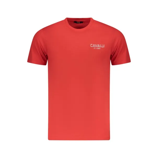 T-SHIRT À MANCHES COURTES CAVALLI CLASS HOMME ROUGE - CAVALLI CLASS