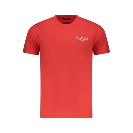 T-SHIRT À MANCHES COURTES CAVALLI CLASS HOMME ROUGE - CAVALLI CLASS
