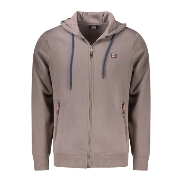 Sweat-shirt zippé marron pour homme Norvège 1963 - NORWAY 1963