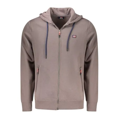 Sweat-shirt zippé marron pour homme Norvège 1963 - NORWAY 1963