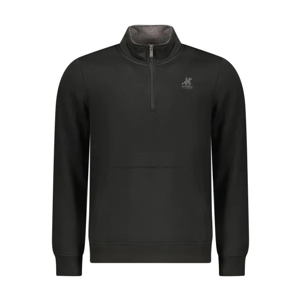 SWEAT-SHIRT NOIR À FERMETURE ÉCLAIR POUR HOMME US GRAND - U.S. GRAND