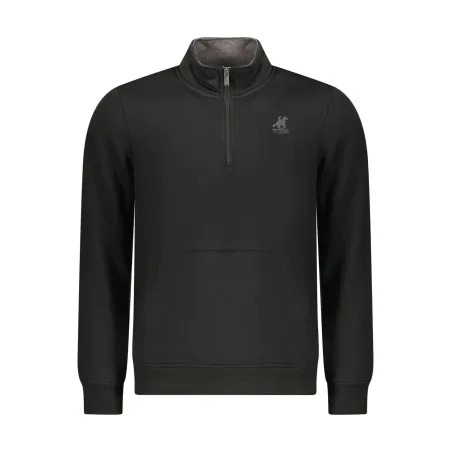 SWEAT-SHIRT NOIR À FERMETURE ÉCLAIR POUR HOMME US GRAND - U.S. GRAND