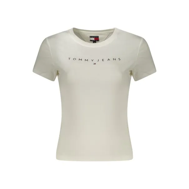 T-shirt blanc à manches courtes Tommy Hilfiger pour femme - TOMMY HILFIGER