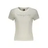 T-shirt blanc à manches courtes Tommy Hilfiger pour femme - TOMMY HILFIGER