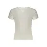 T-shirt blanc à manches courtes Tommy Hilfiger pour femme - TOMMY HILFIGER