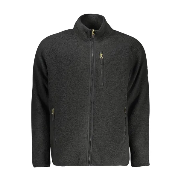 SWEAT-SHIRT NOIR À FERMETURE ÉCLAIR POUR HOMME US GRAND - U.S. GRAND