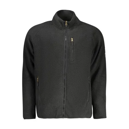 SWEAT-SHIRT NOIR À FERMETURE ÉCLAIR POUR HOMME US GRAND - U.S. GRAND