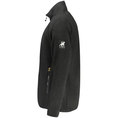 SWEAT-SHIRT NOIR À FERMETURE ÉCLAIR POUR HOMME US GRAND - U.S. GRAND