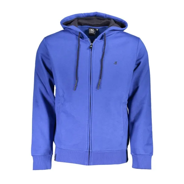SWEAT-SHIRT BLEU À FERMETURE ÉCLAIR POUR HOMME US GRAND - U.S. GRAND