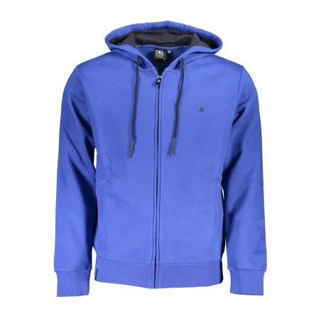 SWEAT-SHIRT BLEU À FERMETURE ÉCLAIR POUR HOMME US GRAND - U.S. GRAND