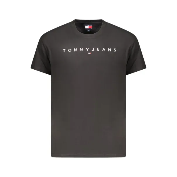T-shirt noir à manches courtes pour homme Tommy Hilfiger - TOMMY HILFIGER
