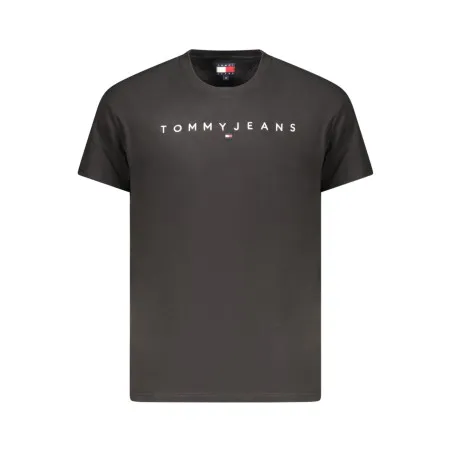 T-shirt noir à manches courtes pour homme Tommy Hilfiger - TOMMY HILFIGER
