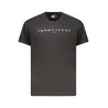T-shirt noir à manches courtes pour homme Tommy Hilfiger - TOMMY HILFIGER