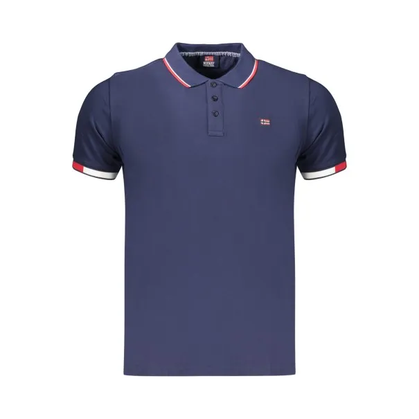 Polo homme à manches courtes, Norvège 1963, bleu - NORWAY 1963