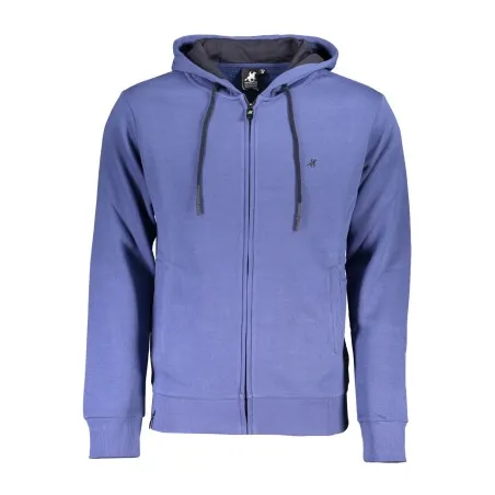 SWEAT-SHIRT BLEU À FERMETURE ÉCLAIR POUR HOMME US GRAND - U.S. GRAND