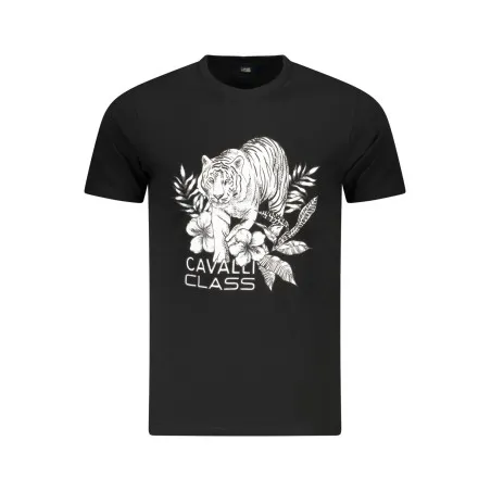 T-SHIRT À MANCHES COURTES CAVALLI CLASS HOMME NOIR - CAVALLI CLASS