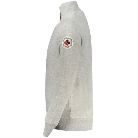 Sweat-shirt zippé gris pour homme Norvège 1963 - NORWAY 1963