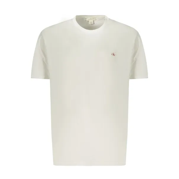 T-shirt blanc à manches courtes pour homme Calvin Klein - CALVIN KLEIN