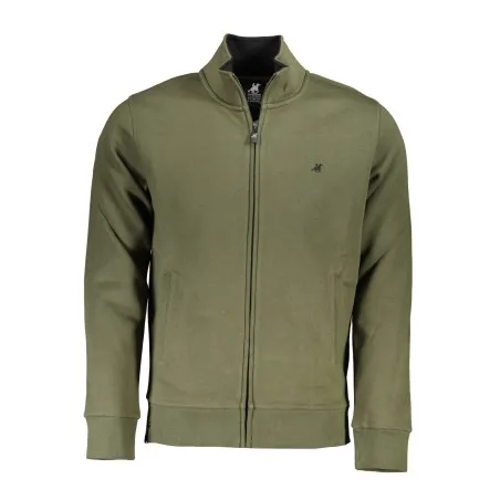 SWEAT-SHIRT VERT À FERMETURE ÉCLAIR POUR HOMME US GRAND - U.S. GRAND