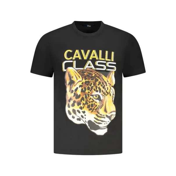 T-SHIRT À MANCHES COURTES CAVALLI CLASS HOMME NOIR - CAVALLI CLASS