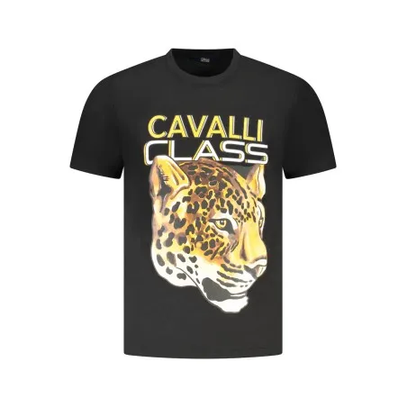 T-SHIRT À MANCHES COURTES CAVALLI CLASS HOMME NOIR - CAVALLI CLASS